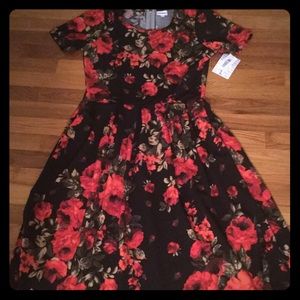 Large floral LuLaRoe Amelia dress